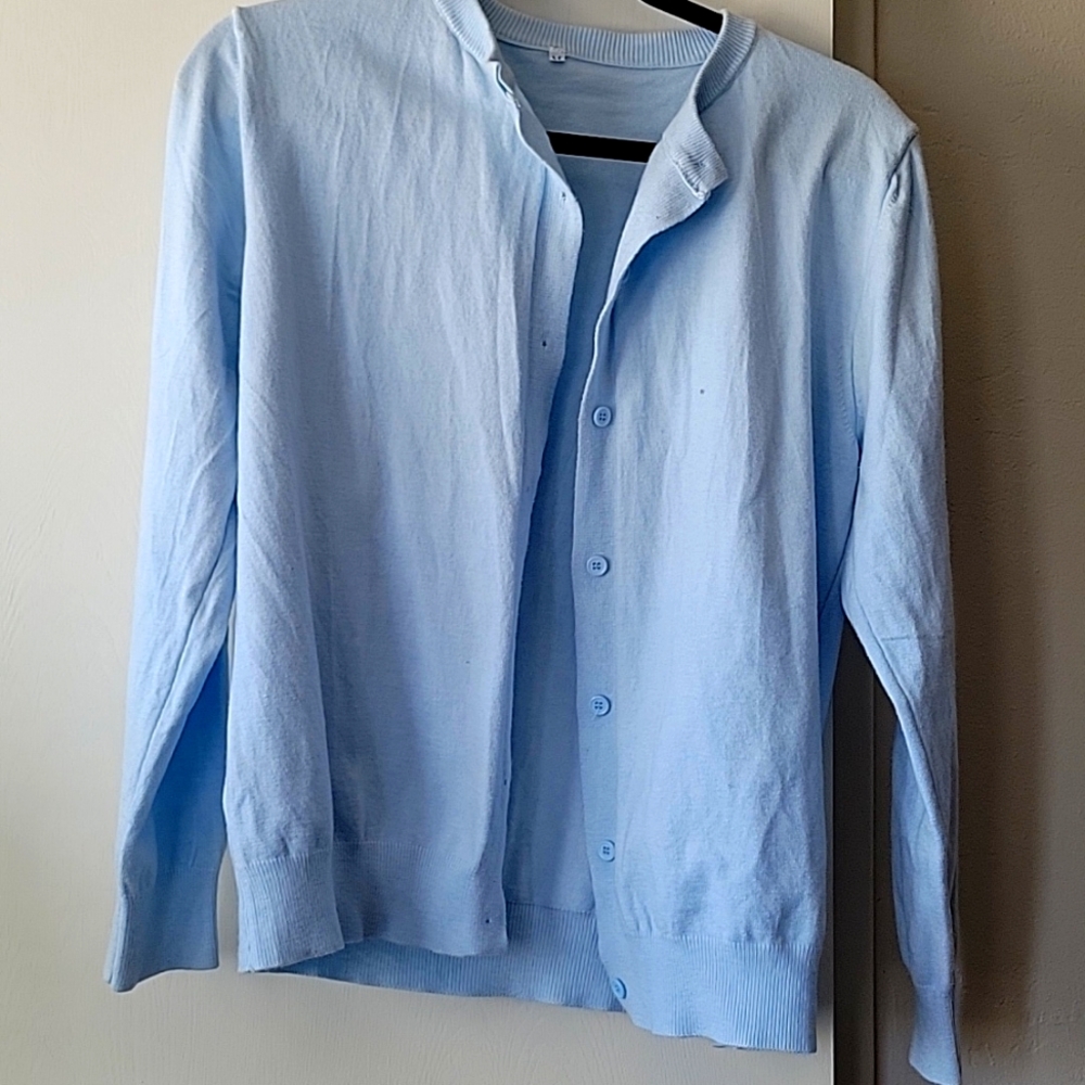 Light blue cardigan